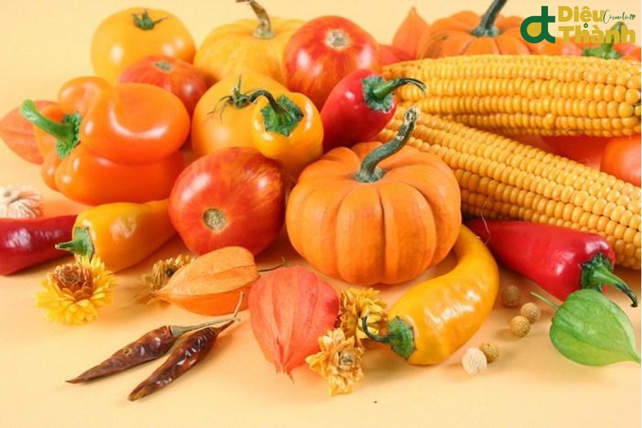 Bổ sung thực phẩm bổ phổi - Trái cây và rau củ màu cam