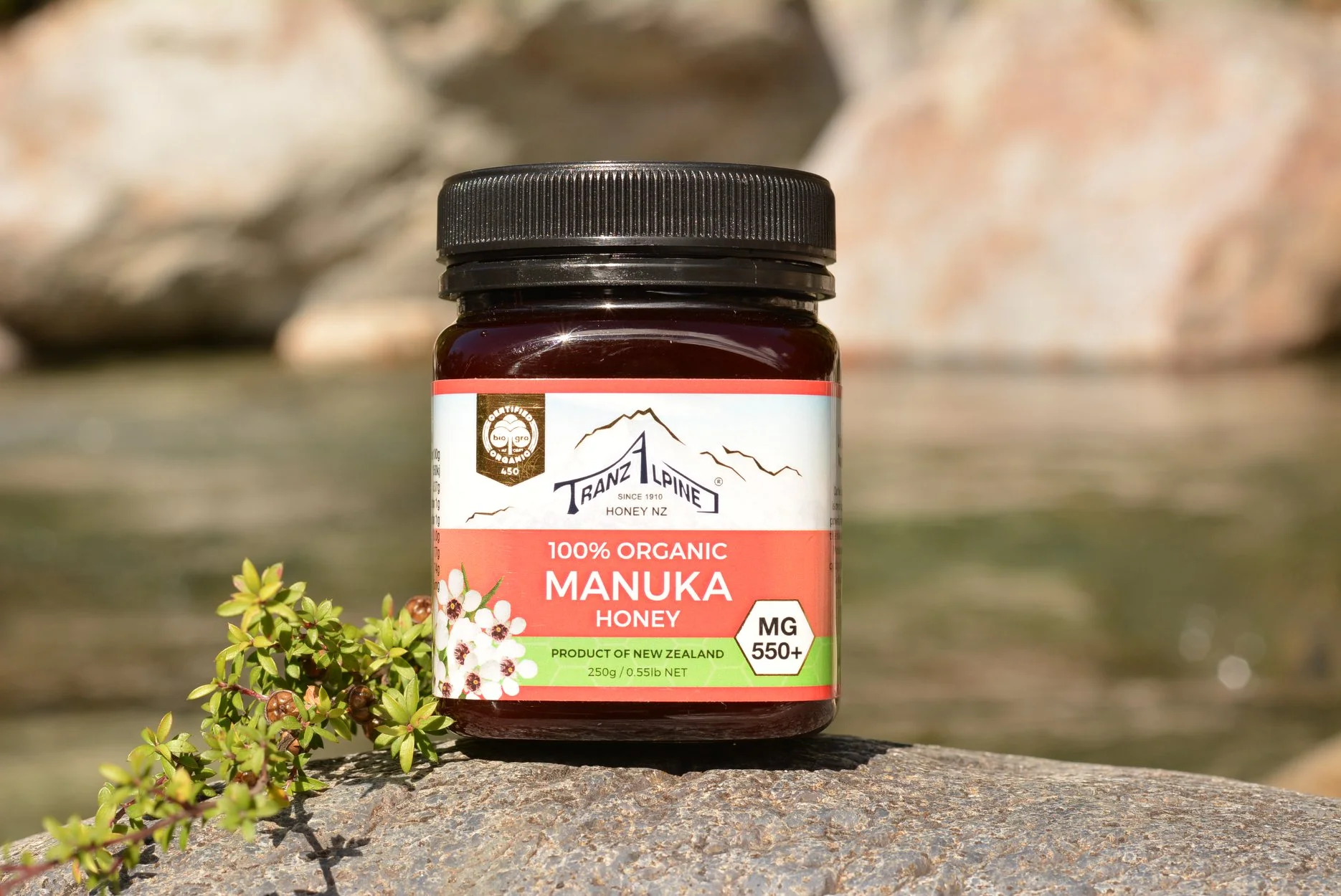 Mật ong Manuka MG550+ Organic Manuka Honey TranzAlpine (250g) 4