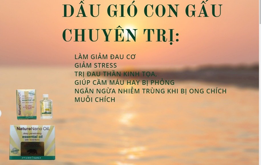 Dầu gió con gấu Nature Nano Oil