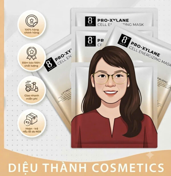 Mặt nạ hỗ trợ phục hồi và trẻ hóa, săn chắc trắng da Jema Rose 8+ Minute Pro-Xylane Cell Energizing Mask