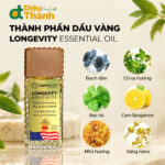 Thành phần Dầu con lăn vàng - Longevity Essential Oil Nanogize (21ml)