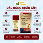 Dầu nóng nhân sâm đầu lăn - Longevity Special Ginseng Essential Oil Nanogize 21ml